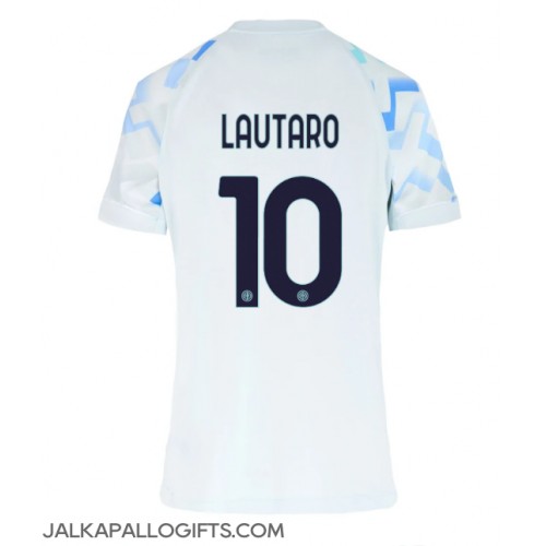 Inter Milan Lautaro Martinez #10 Vieraspaita Naiset 2025-26 Lyhythihainen